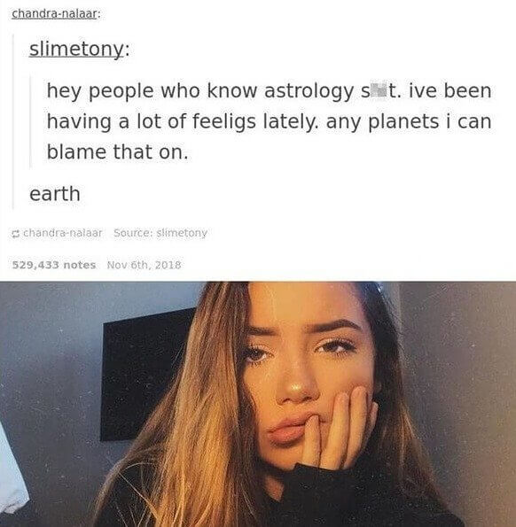 Just Blame It on Earth